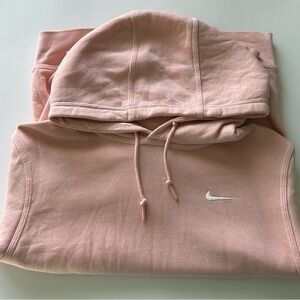 pink peach nike hoodie